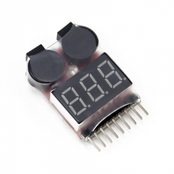1-8S Low Voltage Checker Warning Buzzer Alarm for Lipo Battery