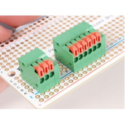 Configurable Spring Terminal Blocks - 3 Pin 0.1" Pitch R/A - x 5