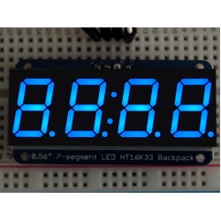 Adafruit 0.56" 4-Digit 7-Segment Display w/I2C Backpack - Mavi