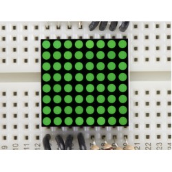 Miniature 0.8" 8x8 Pure Green LED Matrix - KWM-20882CPGB