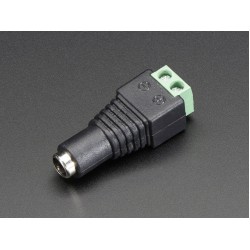 Female DC Power adapter - 2.1mm jack to screw terminal block