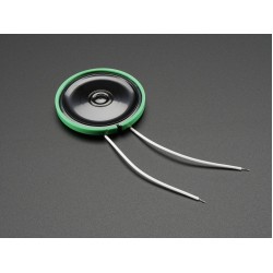 Thin Plastic Speaker w/Wires - 8 ohm 0.25W
