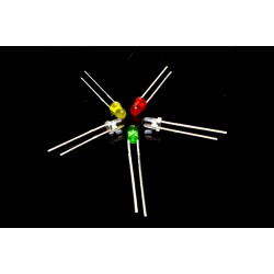 3mm 5 Different Colors LED Pack (25 Pieces)