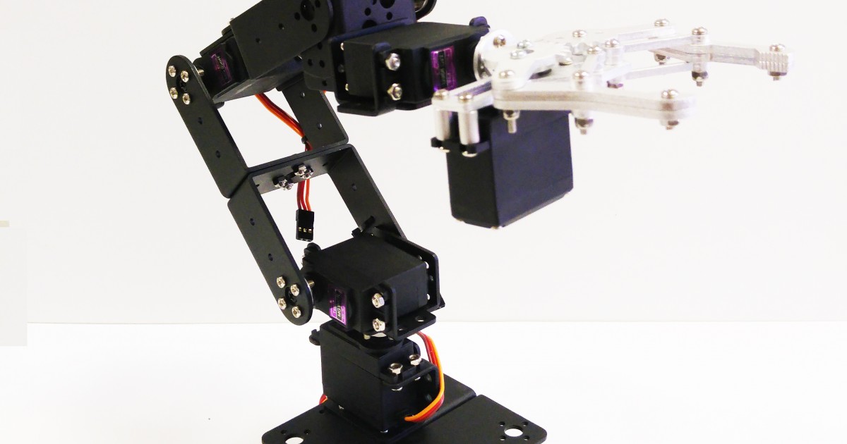 cowboy spektrum hvordan man bruger Robotpark 6 DOF Aluminum Robot Arm Kit